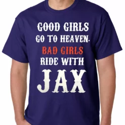 Bewild Bad Girls Ride With Jax SOA Mens T-shirt Famous Quotes And Sayings 18 Bewild Bad Girls Ride With Jax SOA Mens T-shirt Famous Quotes And Sayings