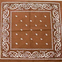 Bewild Bandanas - Brown Paisley Bandana Bandannas