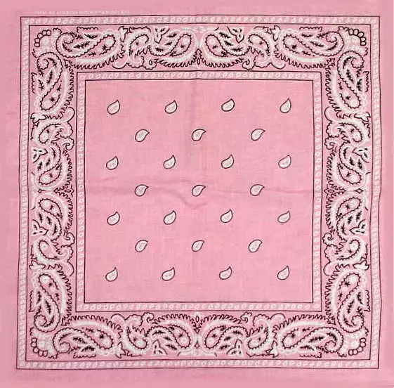 Bewild Bandanas - Light Pink Paisley Bandanna 3 Bewild Bandanas - Light Pink Paisley Bandanna