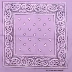Bewild Bandannas Bandanas - Light Purple Paisley Bandanna