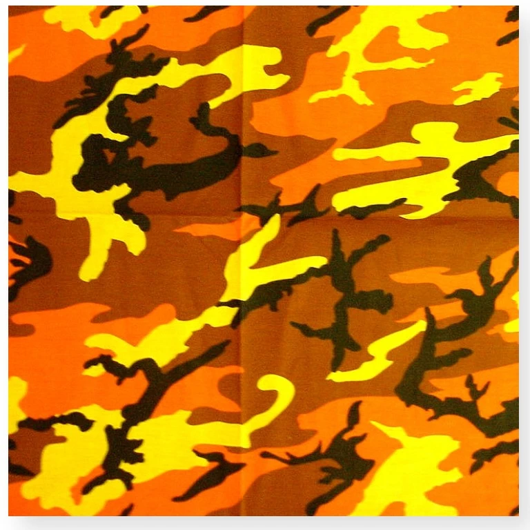 Bewild Bandannas Bandanas - Orange Camoflauge Bandanna 3 Bewild Bandannas Bandanas - Orange Camoflauge Bandanna
