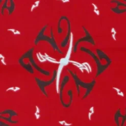 Bewild Bandannas Bandanas - Tribal Paisley Bandanna (Red With Black)