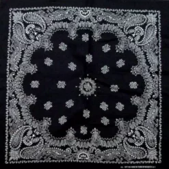 Bewild Bandanna - Black Paisley Bandanas Bandannas