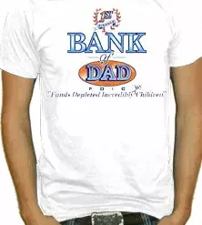 Bewild Cool Funny & Offensive Bank Of Dad Mens T-Shirt