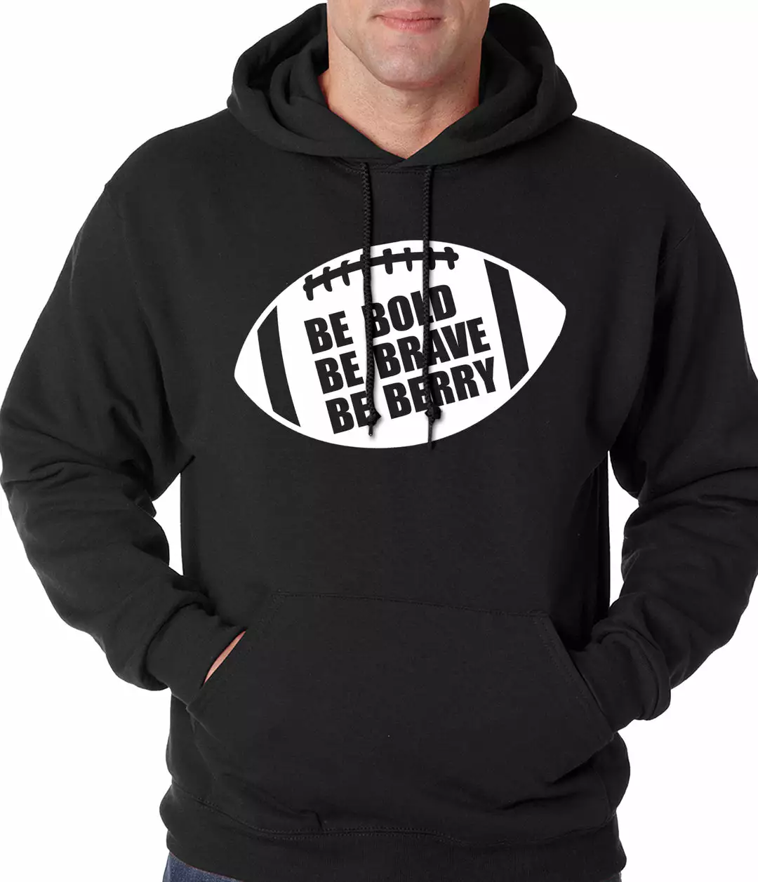 Bewild Sport Inspiration Be Bold, Be Brave, Be Berry Football Adult Hoodie 4 Bewild Sport Inspiration Be Bold, Be Brave, Be Berry Football Adult Hoodie
