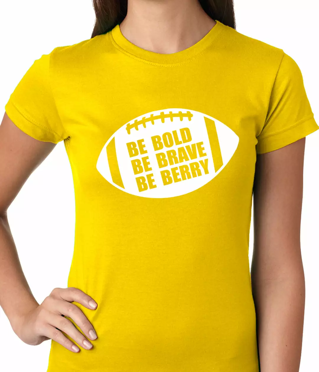 Bewild Be Bold, Be Brave, Be Berry Football Ladies T-shirt Sport Inspiration 6 Bewild Be Bold, Be Brave, Be Berry Football Ladies T-shirt Sport Inspiration