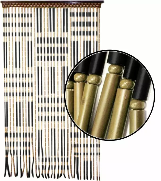 Bewild Beaded Curtains - Criss Cross Wooden Door Beads Doorway Beads 3 Bewild Beaded Curtains - Criss Cross Wooden Door Beads Doorway Beads