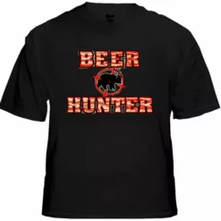 Bewild Bear Deer Beer Hunter Target Mens T-shirt Cool Funny & Offensive