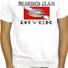 Bewild Cool Funny & Offensive Bearded Clam Diver T-Shirt