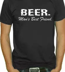 Bewild Beer A Man's Best Friend Mens T-Shirt Cool Funny & Offensive