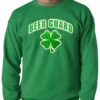 Bewild Beer Guard Irish Shamrock St. Patrick's Day Crewneck St.Patricks Day