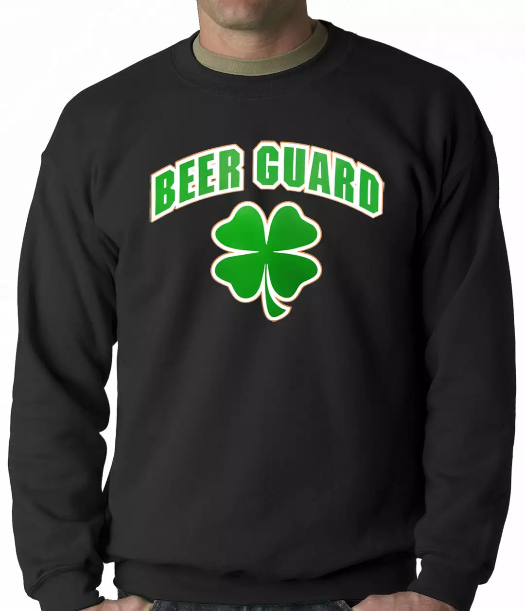 Bewild Beer Guard Irish Shamrock St. Patrick's Day Crewneck St.Patricks Day 5 Bewild Beer Guard Irish Shamrock St. Patrick's Day Crewneck St.Patricks Day