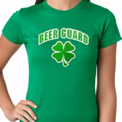 Bewild Beer Guard Irish Shamrock St. Patrick's Day Girls T-shirt St.Patricks Day