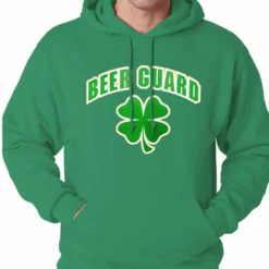 Bewild Beer Guard Irish Shamrock St. Patrick's Day Hoodie
