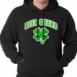 Bewild Beer Guard Irish Shamrock St. Patrick's Day Hoodie