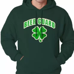 Bewild Beer Guard Irish Shamrock St. Patrick's Day Hoodie