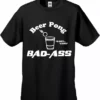 Bewild Beer Pong Bad Ass Men's T-Shirt Cool Funny & Offensive