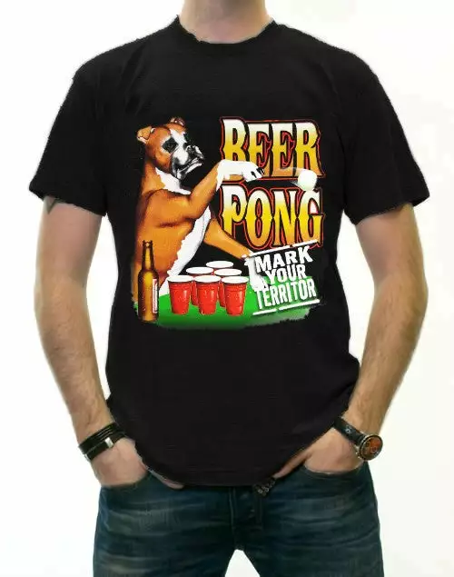 Bewild Cool Funny & Offensive Beer Pong "Mark Your Territory" T-Shirt 3 Bewild Cool Funny & Offensive Beer Pong "Mark Your Territory" T-Shirt