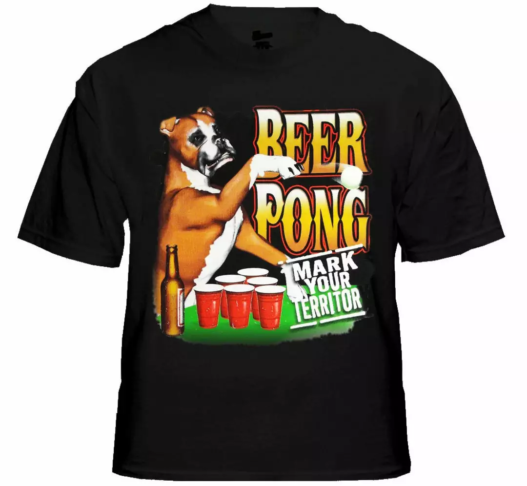 Bewild Cool Funny & Offensive Beer Pong "Mark Your Territory" T-Shirt 4 Bewild Cool Funny & Offensive Beer Pong "Mark Your Territory" T-Shirt