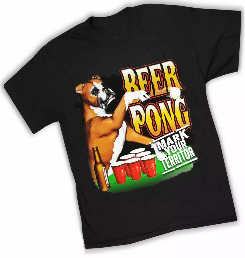 Bewild Cool Funny & Offensive Beer Pong "Mark Your Territory" T-Shirt 5 Bewild Cool Funny & Offensive Beer Pong "Mark Your Territory" T-Shirt