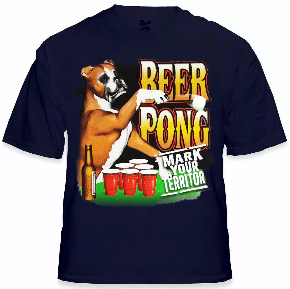 Bewild Cool Funny & Offensive Beer Pong "Mark Your Territory" T-Shirt 10 Bewild Cool Funny & Offensive Beer Pong "Mark Your Territory" T-Shirt