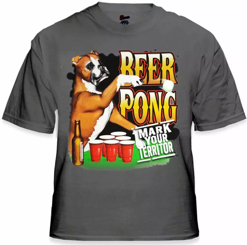 Bewild Cool Funny & Offensive Beer Pong "Mark Your Territory" T-Shirt 11 Bewild Cool Funny & Offensive Beer Pong "Mark Your Territory" T-Shirt