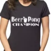 Bewild Beer Pong Shirts - Beer Pong Champion Girls T-Shirt Cool Funny & Offensive
