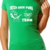 Bewild Beer Pong Shirts - Irish Beer Pong Team Girls T-Shirt St.Patricks Day