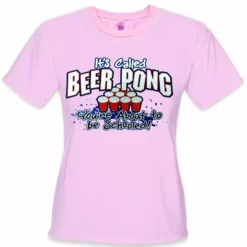 Bewild Beer Pong - You're About To Be Schooled Girls T-Shirt