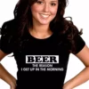 Bewild Beer The Reason I Get Up Girls T-Shirt 2 Bewild Beer The Reason I Get Up Girls T-Shirt