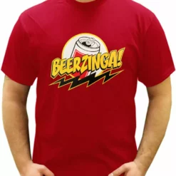 Bewild Cool Funny & Offensive Beerzinga! - Big Bang Theory Parody Men's T-Shirt