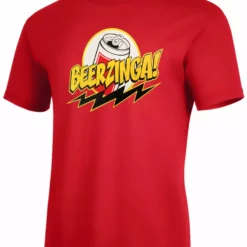 Bewild Cool Funny & Offensive Beerzinga! - Big Bang Theory Parody Men's T-Shirt