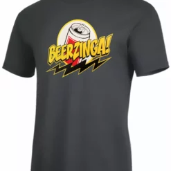 Bewild Cool Funny & Offensive Beerzinga! - Big Bang Theory Parody Men's T-Shirt