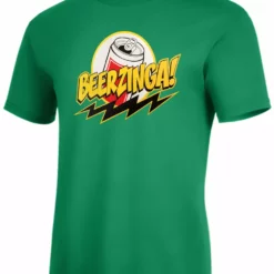 Bewild Cool Funny & Offensive Beerzinga! - Big Bang Theory Parody Men's T-Shirt