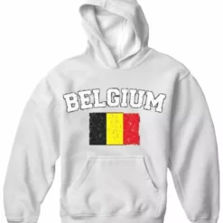 Bewild Belgium Vintage Flag International Hoodie Nationality & Ethnic