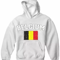 Bewild Belgium Vintage Flag International Hoodie Nationality & Ethnic