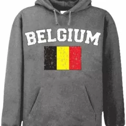 Bewild Belgium Vintage Flag International Hoodie Nationality & Ethnic