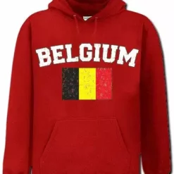 Bewild Belgium Vintage Flag International Hoodie Nationality & Ethnic