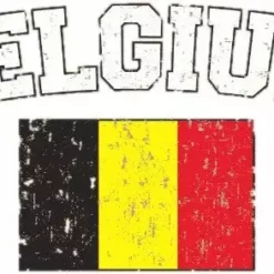 Bewild Belgium Vintage Flag International Hoodie Nationality & Ethnic