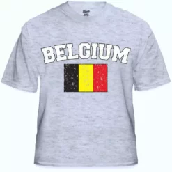 Bewild Belgium Vintage Flag International Mens T-Shirt