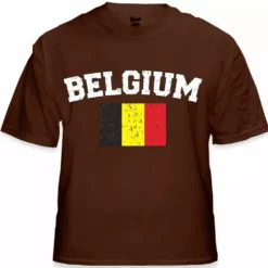Bewild Belgium Vintage Flag International Mens T-Shirt