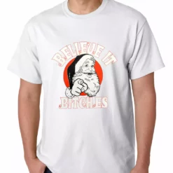 Bewild Holiday Prints Believe B*tches Funny Santa Mens T-shirt 19 Bewild Holiday Prints Believe B*tches Funny Santa Mens T-shirt