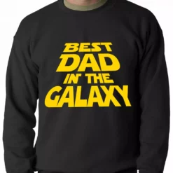 Bewild Best Dad In The Galaxy Adult Crewneck