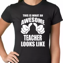 Bewild Best Teacher Ever Ladies T-shirt Positive Reinforcement