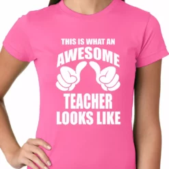 Bewild Best Teacher Ever Ladies T-shirt Positive Reinforcement