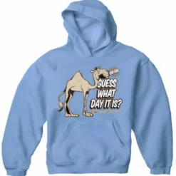 Cool Funny & Offensive Bewild Guess What Day It Is? Camel Hump Day Adult Hoodie