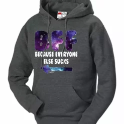 Bewild BFF - Galaxy - Everyone Else Sucks (Arrow Left) Adult Hoodie