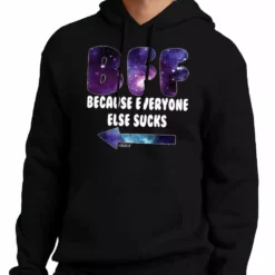 Bewild BFF - Galaxy - Everyone Else Sucks (Arrow Left) Adult Hoodie