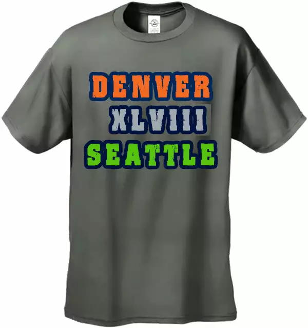 Bewild Sport Inspiration Big Game 48 Denver Vs. Seattle Men's T-Shirt 7 Bewild Sport Inspiration Big Game 48 Denver Vs. Seattle Men's T-Shirt