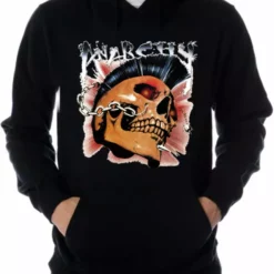 Bewild Biker Hoodies - Anarchy Men's Biker Hoodie (Black)